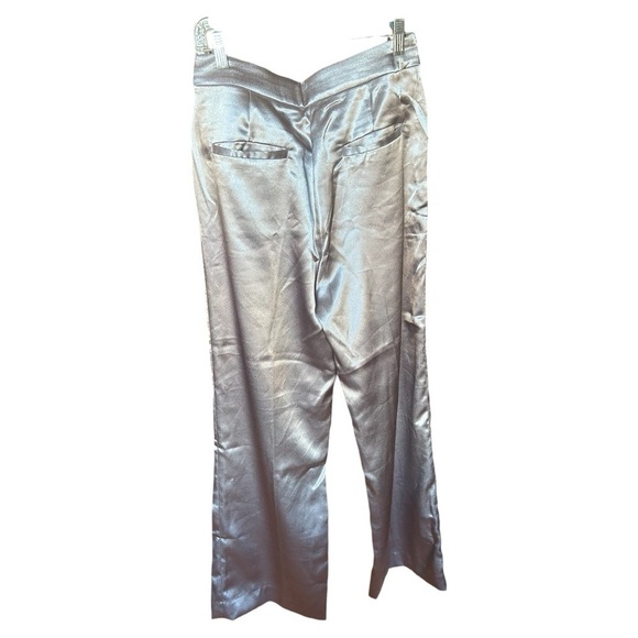 NWOT house of CB ALIVIA O GREY SATIN TROUSERS - Picture 2 of 16